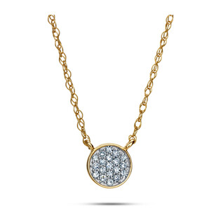 Naszyjnik SWEET-0,05ct kółko/singapur LC JE4604-JP6045 Y próba 585