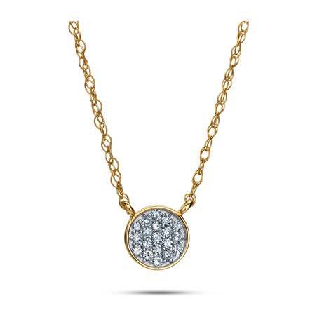 Naszyjnik SWEET-0,05ct kółko/singapur LC JE4604-JP6045 Y próba 585