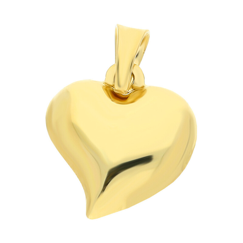 Serduszko złote  blask WB AR BSC50-STP14074 próba 585