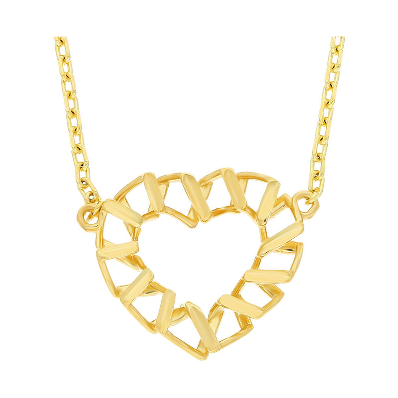 Naszyjnik złoty ażurowe serce/rolo AR VX4FOR6N6836-IV-DC próba 585