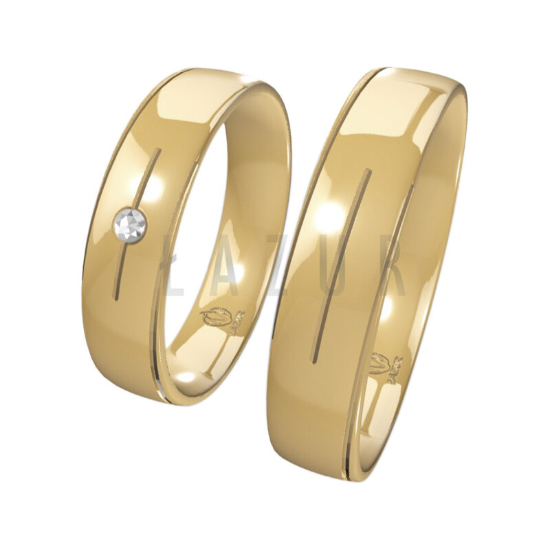 Obrączka Obrączki Ślubne LA B86 próba 585