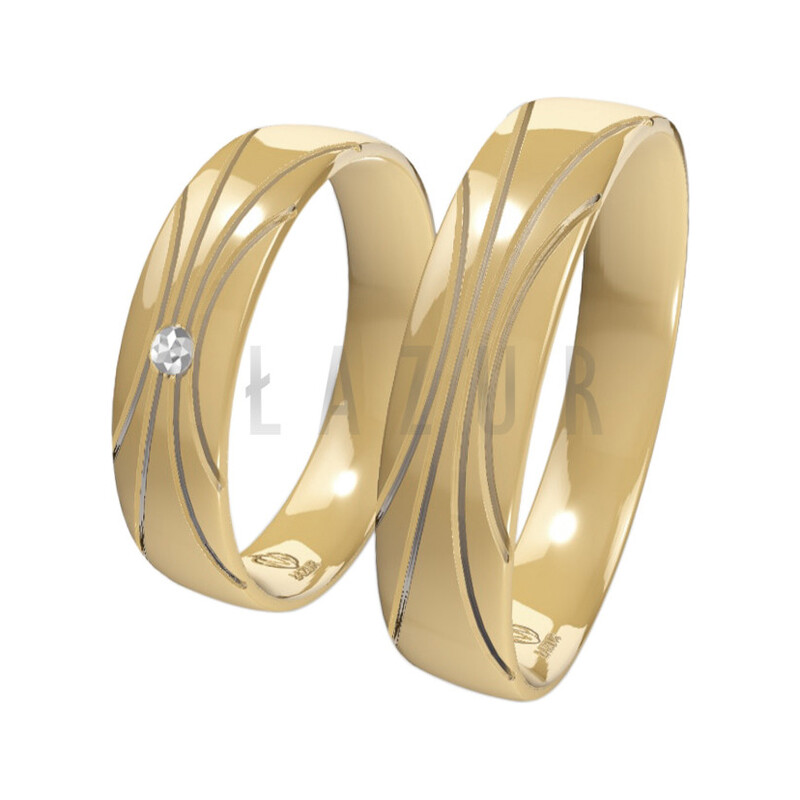 Obrączka Obrączki Ślubne LA B87 próba 585