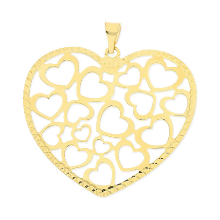 Serduszko złote z sercami  OS 129-L108 próba 585