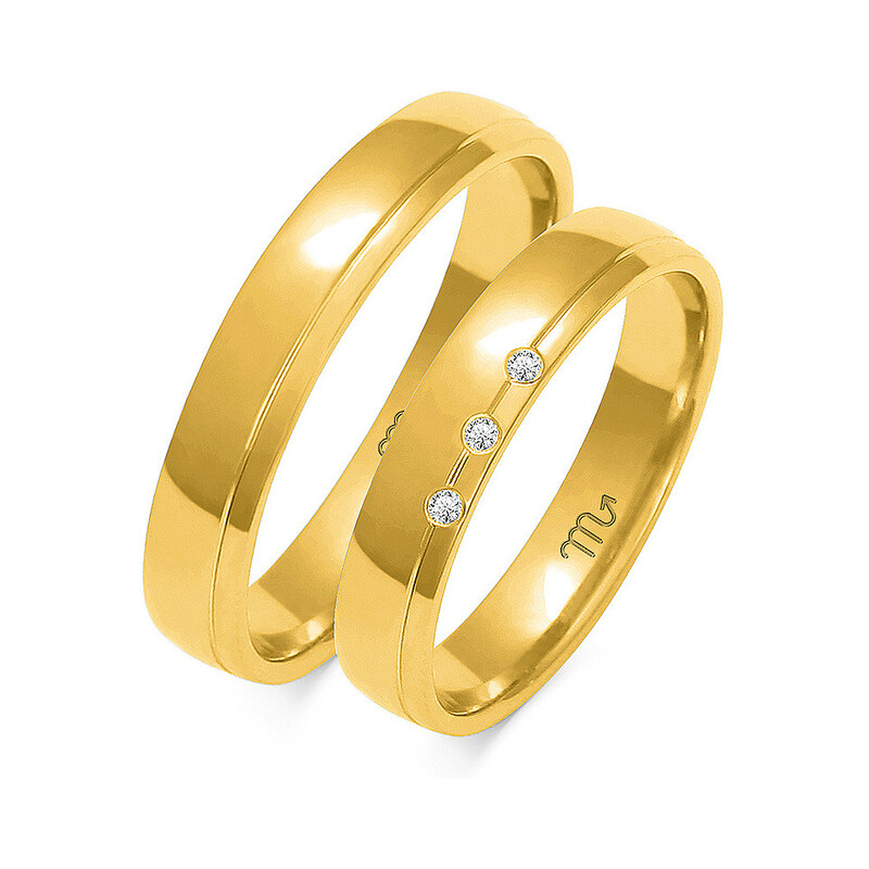 Obrączki ślubne ZO O-90 próba 585