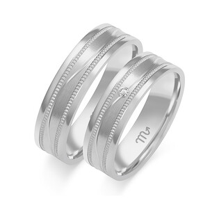 Obrączki ślubne z diamentami ZO O-79 próba 585