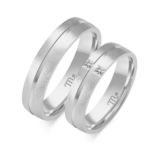 Obrączki ślubne z diamentami ZO O-29 próba 585