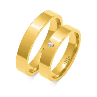 Obrączki ślubne z diamentami ZO O-26 próba 585