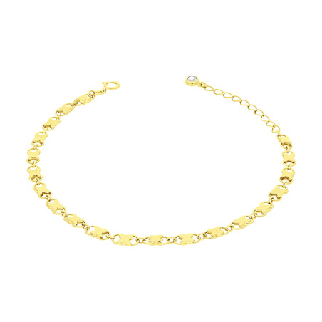 Bransoleta złota z owalami z X AR ICNCB0328-DCW próba 375