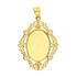 Zawieszka złota medalion owalny z cyrkoniami AR LK-ICP3599-FCZ próba 585