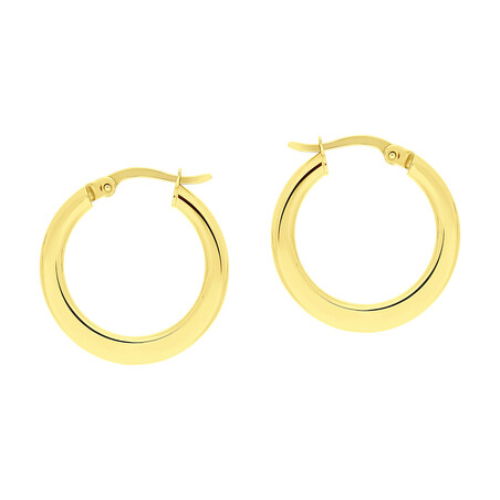 Kolczyki złote płaskie kółka rurka 20 mm/ang.zap. AR XXTE13658 próba 375