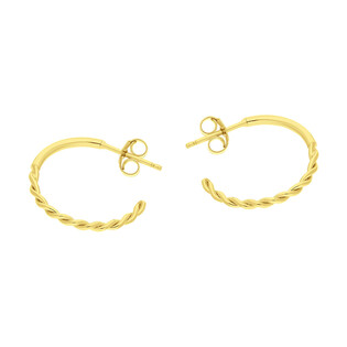 Kolczyki złote półkółka/sztyft BC86 próba 585