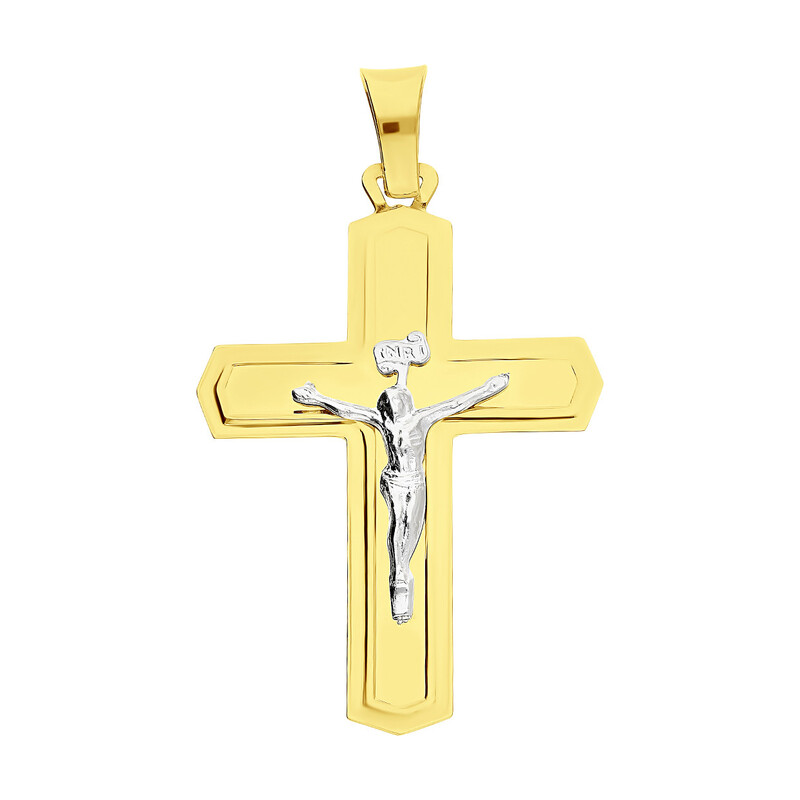 Krzyżyk złoty z wizerunkiem Pana Jezusa CB C-589 próba 585