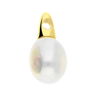Zawieszka pozłacana z białą perłą jubilerską JA976 GLOD próba 925