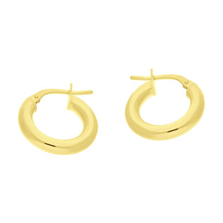 Kolczyki pozłacane kółka rurka 10mm/ang.zap NI KDM-10mm-3,00 ANG GOLD próba 925