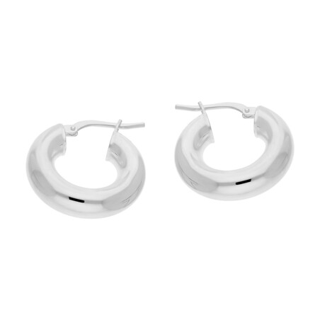 Kolczyki srebrne kółka rurka 10mm/ang.zap NI KDM-10mm-5,00 ANG próba 925