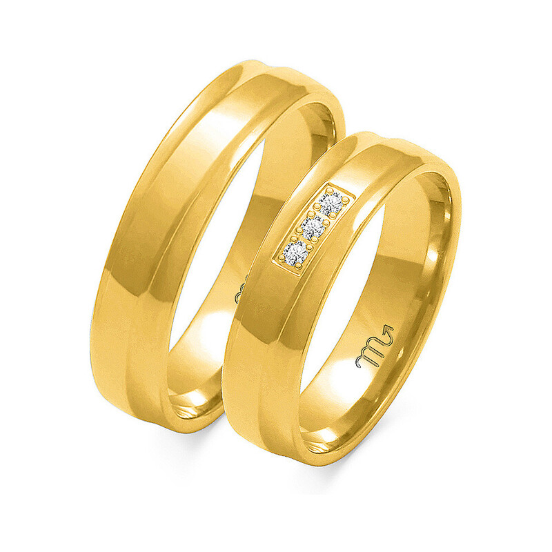 Obrączki ślubne ZO O-134 próba 585