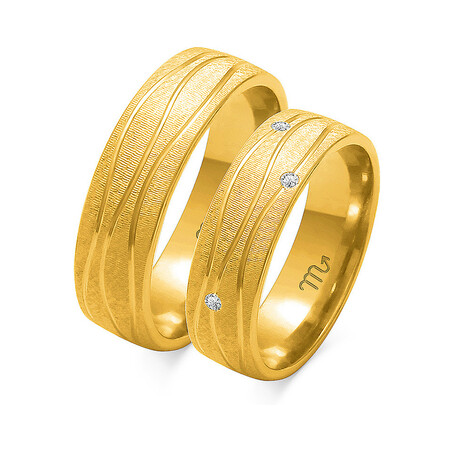 Obrączki ślubne z diamentami ZO O-130 próba 585