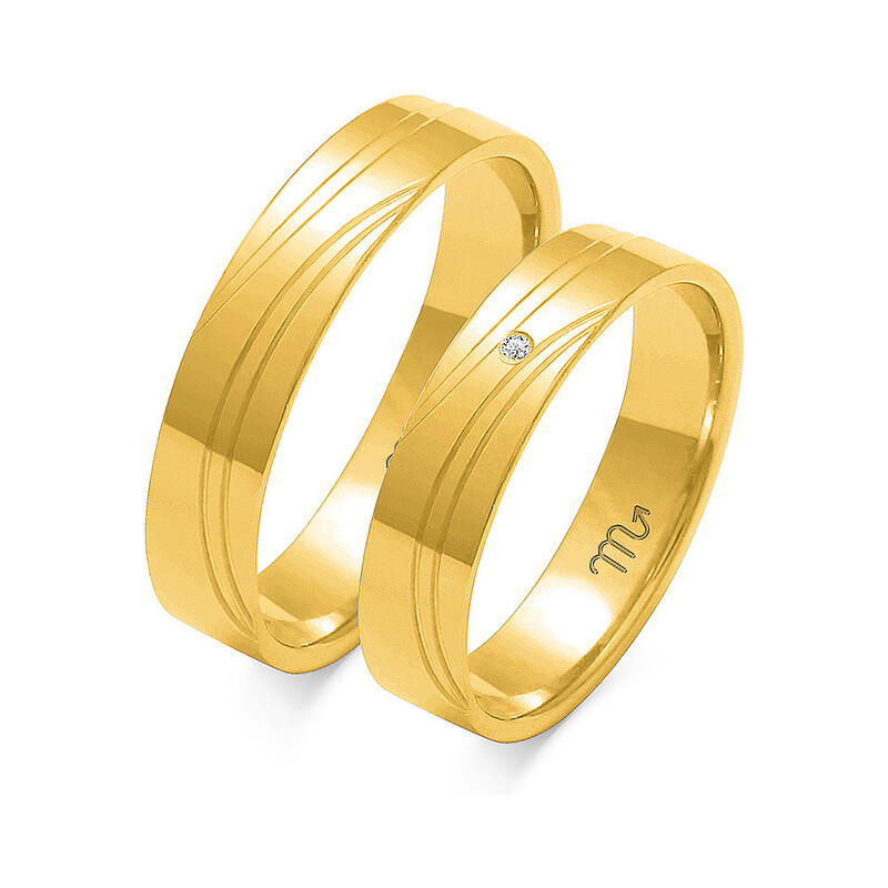 Obrączki ślubne ZO O-125 próba 585