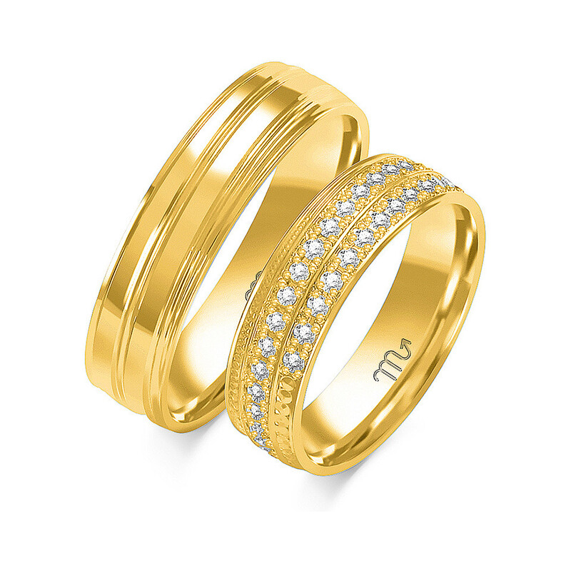 Obrączki ślubne ZO O-175 próba 585