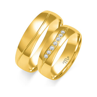 Obrączki ślubne z diamentami ZO O-173 próba 585