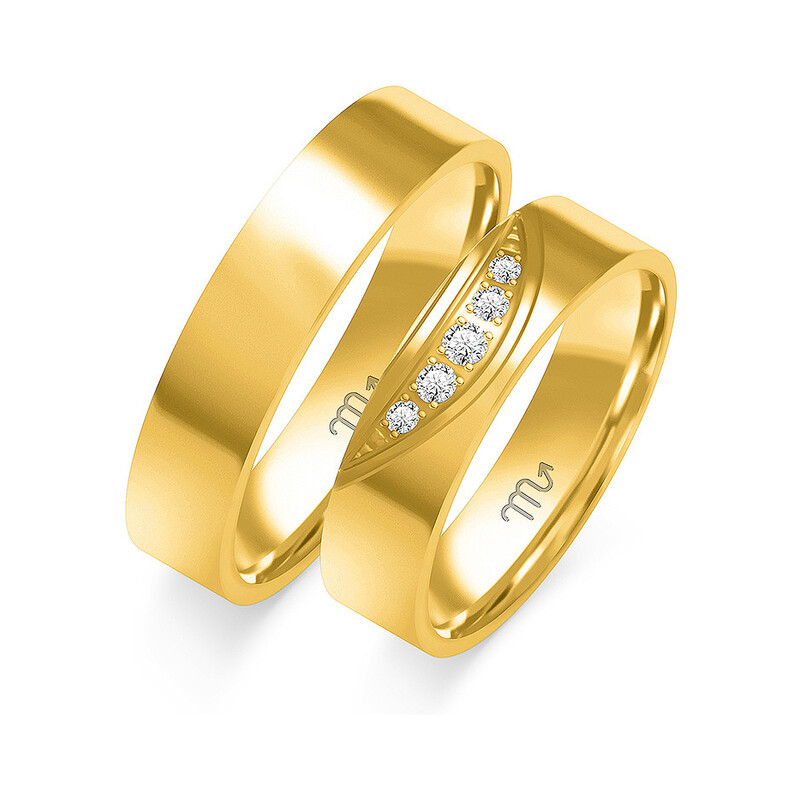 Obrączki ślubne ZO O-172 próba 585