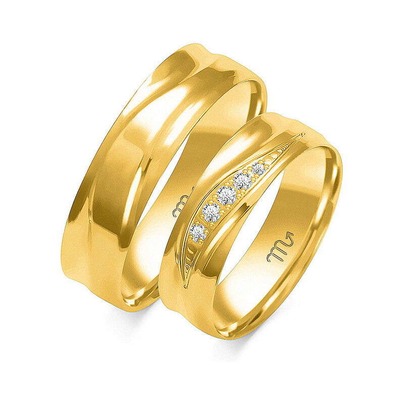 Obrączki ślubne ZO O-162 próba 585