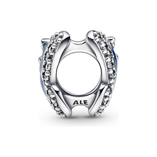 Lśniący charms Pandora z błękitnym motylem PE 790761C01 próba 925