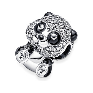Charms z lśniącą uroczą pandą Pandora PE 790771C01 próba 925