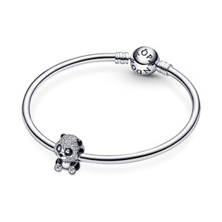 Charms z lśniącą uroczą pandą Pandora PE 790771C01 próba 925