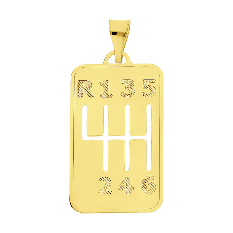 Zawieszka złota blaszka skrzynia biegów OS 129-L156 próba 585