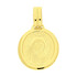 Medalik złoty grawerowana Matka Boska z Dzieciątkiem w owalu OS 204-IP10-18 laser próba 585