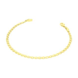 Bransoleta złota ażurowe łuski na taśmie próba 585