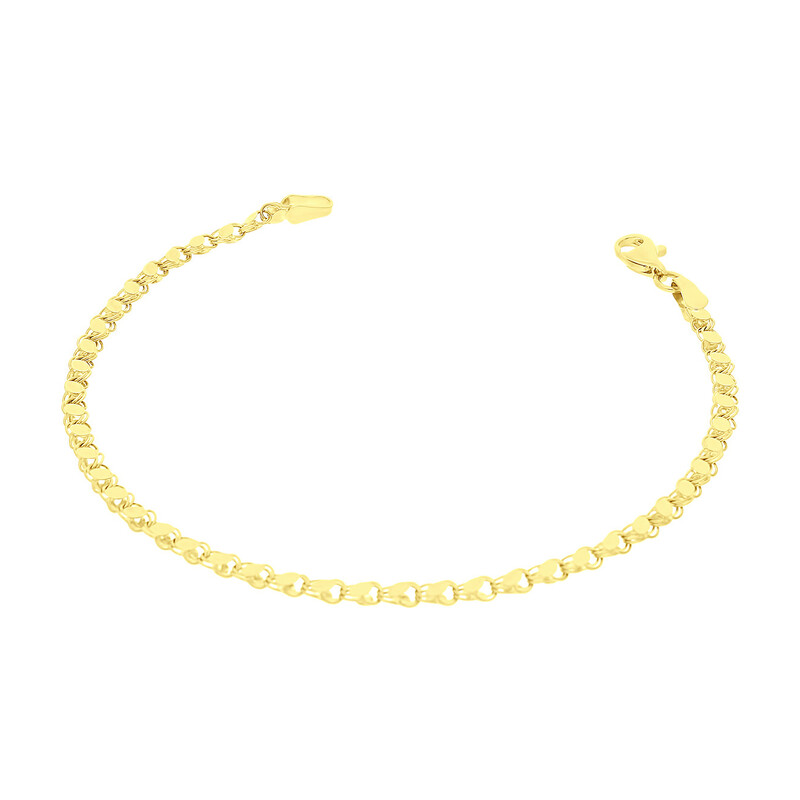 Bransoleta złota ażurowe łuski na taśmie AR X3MIRNC0324 próba 585