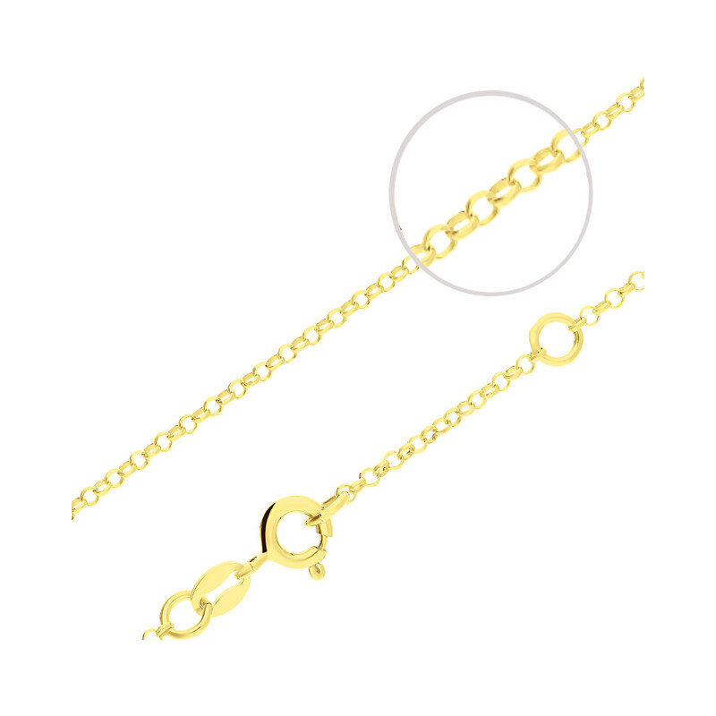 Łańcuszek pozłacany rolo BC 1437-020 D-C GOLD roz.38-42 próba 925