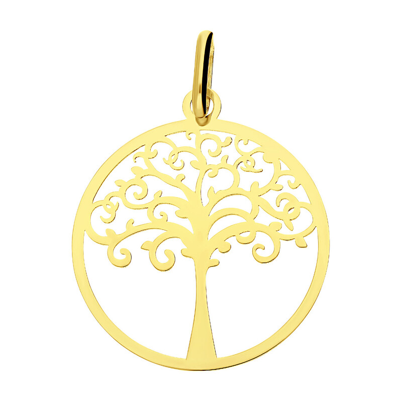 Zawieszka złota ażurowe drzewko w kółku  CB B-451 próba 585