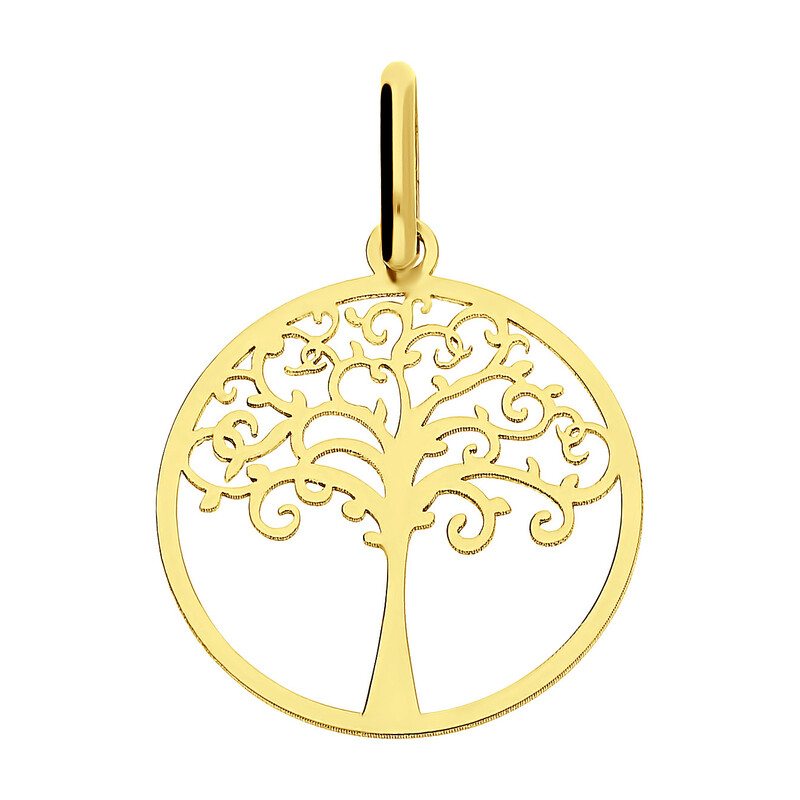 Zawieszka złota ażurowe drzewko w kółku CB B-452 próba 585