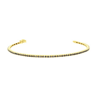 Bransoleta złota z czarnymi cyrkoniami LP 25U10-B011 próba 375