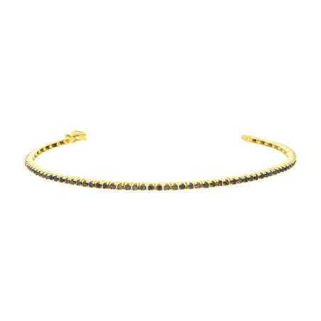 Bransoleta złota z czarnymi cyrkoniami LP 25U10-B011 próba 375
