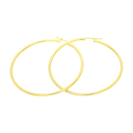 Kolczyki pozłacane kółka rurka 50mm/ang.zap NI KDM-50mm-2,00 ANG GOLD próba 925