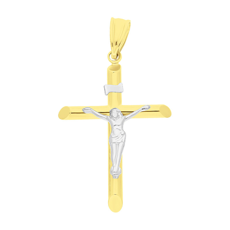 Krzyżyk złoty z wizerunkiem Pana Jezusa  OS 208-CR05 próba 585