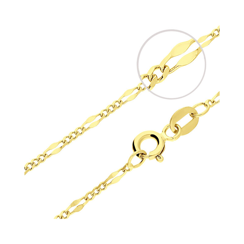 Łańcuszek figaro VK GADEBC 1+3 040 próba 375