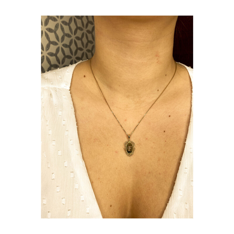 Literka złota F do zawieszenia AR LK-XXP11506-F medalion próba 375