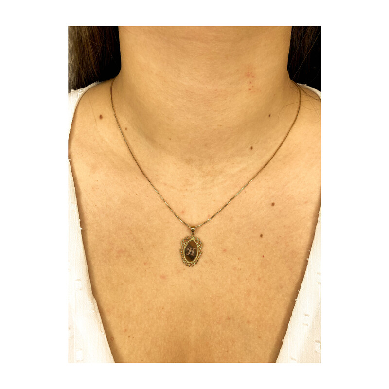 Literka złota H do zawieszenia AR LK-XXP11506-H medalion próba 375