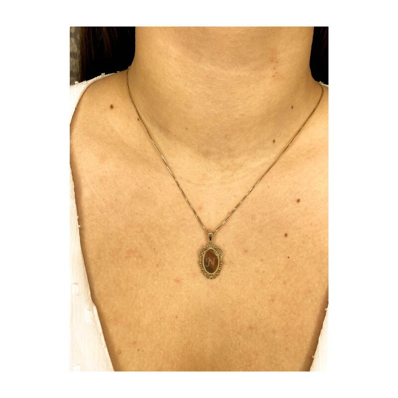 Literka złota N do zawieszenia AR LK-XXP11506-N medalion próba 375