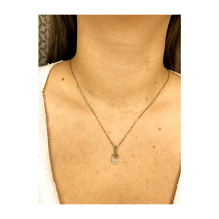 Literka złota C z cyrkoniami nr ZQ ZQC cyrkonie