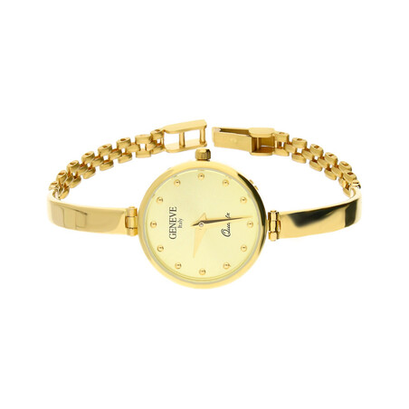 Zegarek złoty okrągły półsztywny MI GENEVE STG003 próba 585