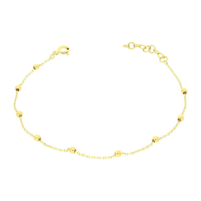 Bransoleta złota z gładkimi kulkami/rolo MZ T42-BC-1-2,50mm próba 375