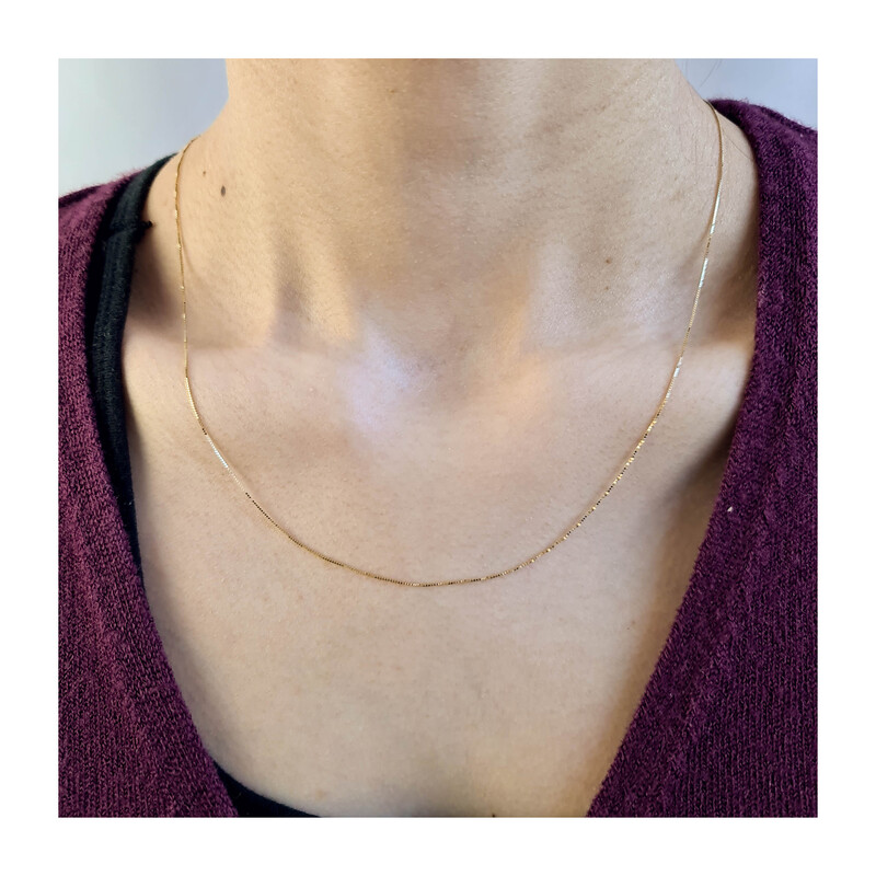 Łańcuszek złoty kostka BC VED 038 próba 585