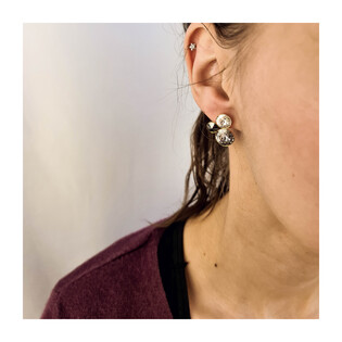 Kolczyki pozłacane SPARK z kryształami CQ KG11223BPC próba 925