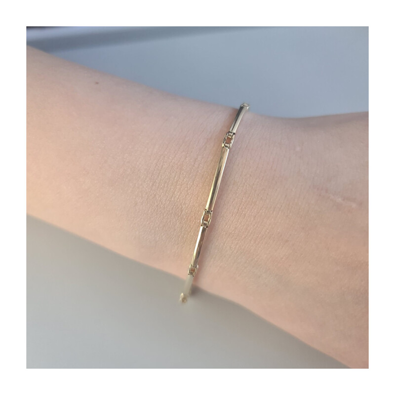 Bransoleta złota gładkie pałki AR X3TBB1297 próba 375